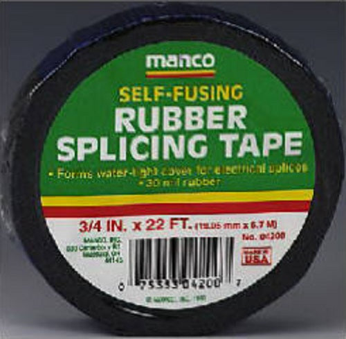 Duck 04200 Rubber Electrical Tape, 3/4" x 22'