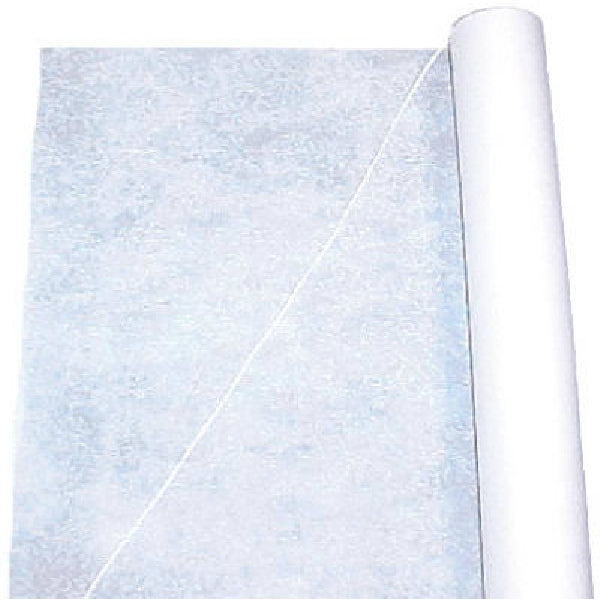 Table-Mate FL100-FP Textured Fabric Aisle Runner, 100', Floral