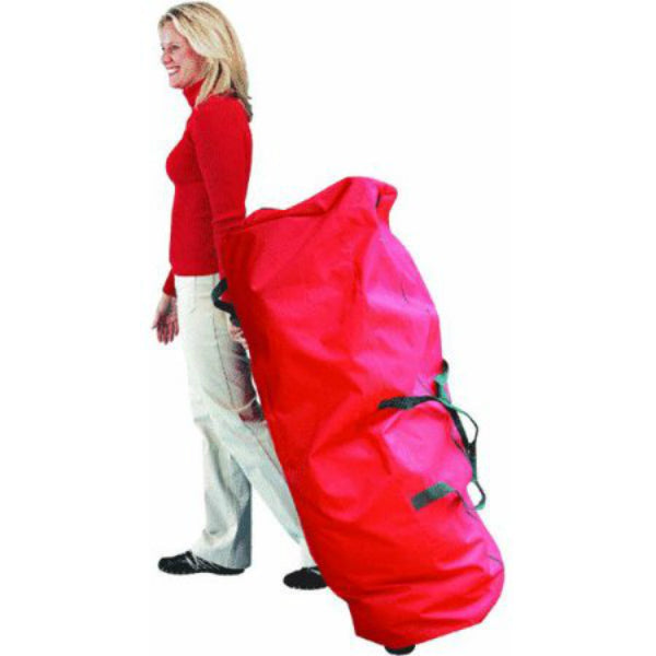 Dyno Seasonal 77002-1 Christmas 9' Artificial Tree Rolling Storage Bag, Red