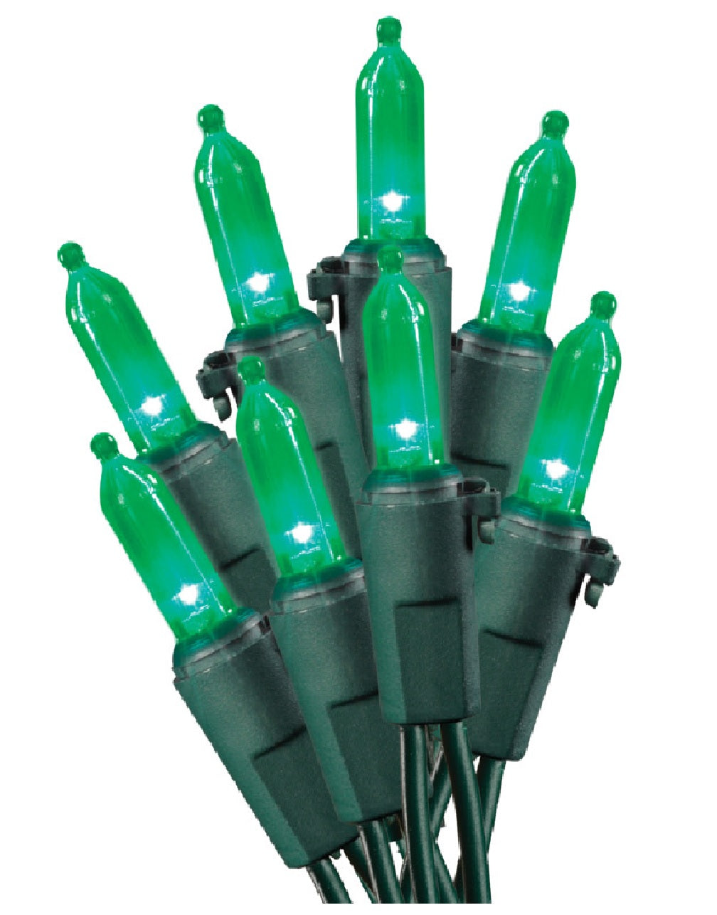 Sylvania W11L1260 LED Traditional Mini Light Set, Green