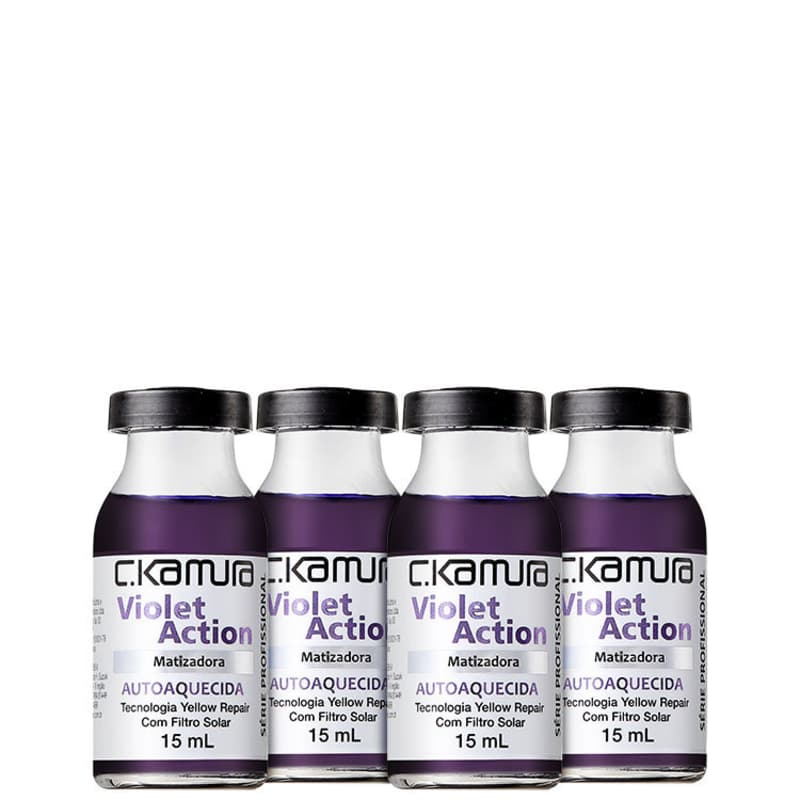 C.Kamura Violet Action Matizadora- Capillary Ampola 4x15ml