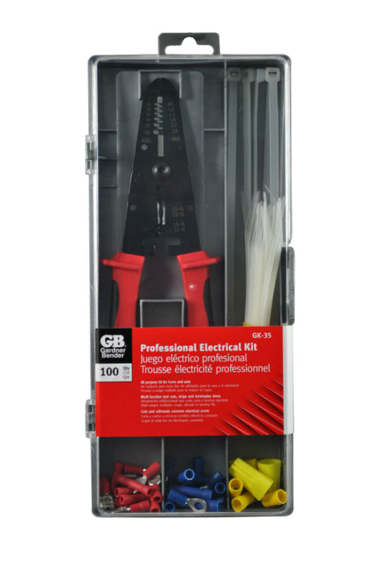Gardner Bender GK-35 Insulated Terminal & Crimping Tool Kit, 100-Piece