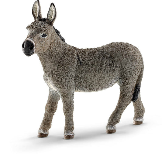 Schleich 13772 Donkey Toy Figure, Brown, For Ages 3+
