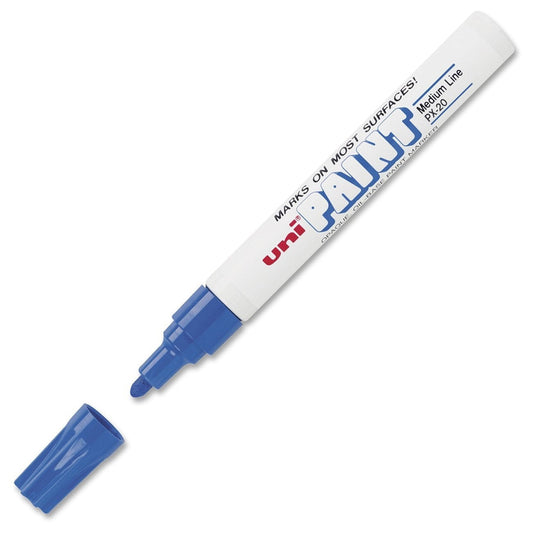 Uni-Paint 63603 Medium Point PX-20 Opaque Oil-Base Paint Marker, Blue