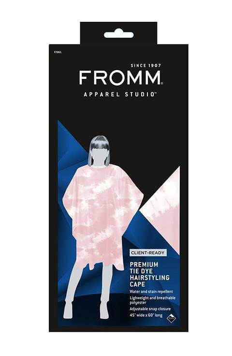 Fromm PINK TIE DYE HAIRSTYLING CAPE
