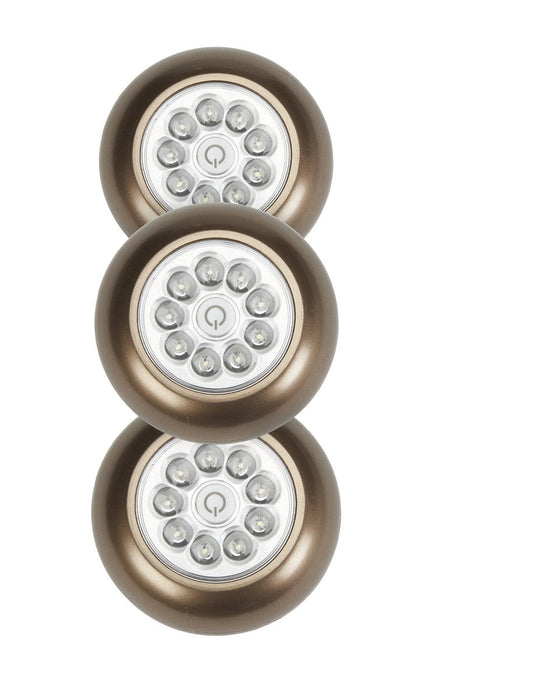 Fulcrum 30016-307 9-LED Anywhere Light, Bronze, 3 Piece
