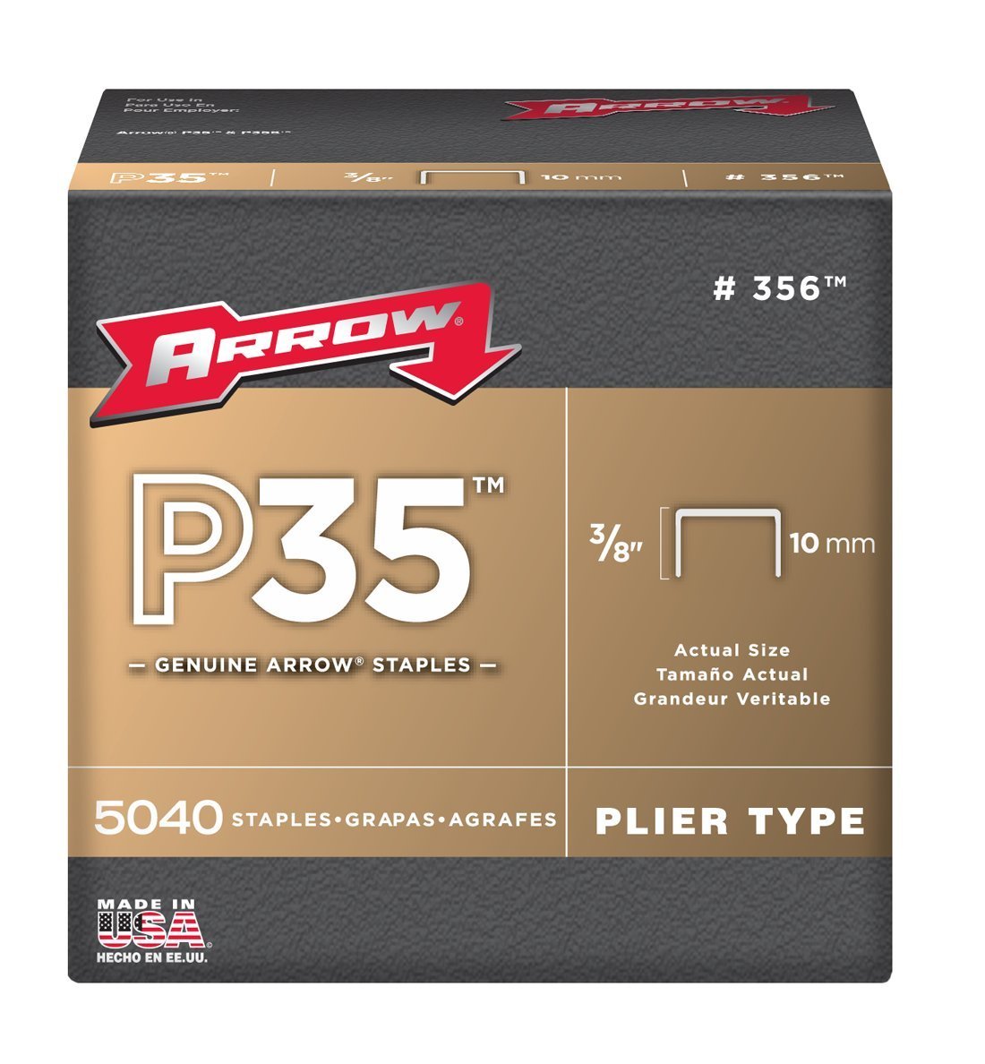 Arrow 356 P35 Heavy Duty Staple, 3/8"