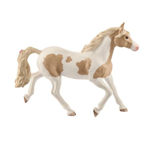 Schleich 13884 Figurine Paint Horse Mare, Plastic, Tan/White