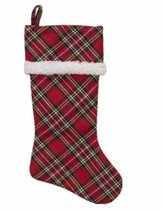 Dyno Seasonal Solution 1209735-1CC Red Plaid Stocking, 20 Inch