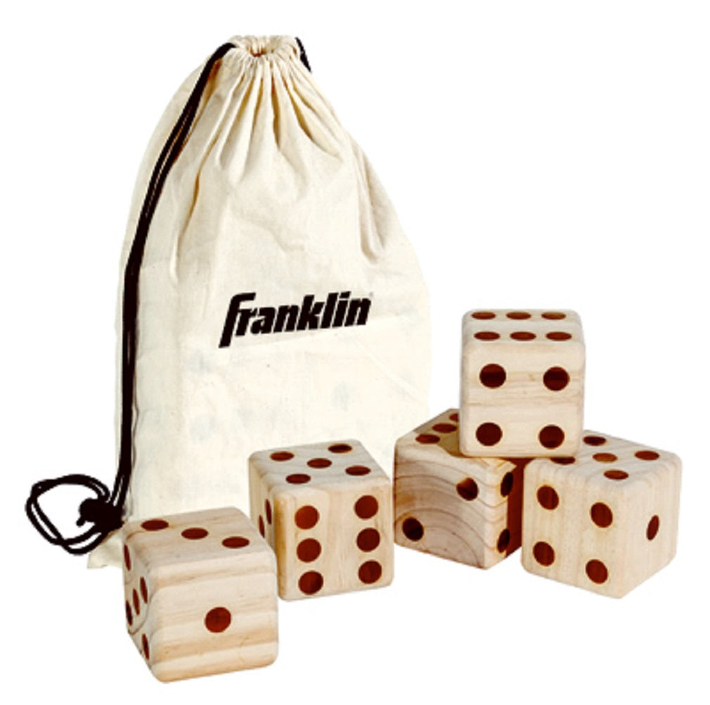 Franklin 52114 Wooden Dice, 6 Piece, 3.5 Inch x 3.5 Inch