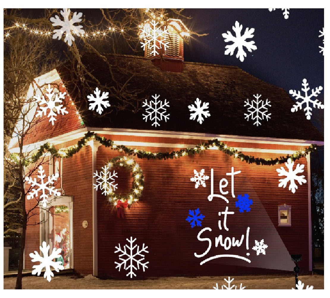 Santas Forest 92603 Christmas Snowfall Motion LED Projector, White