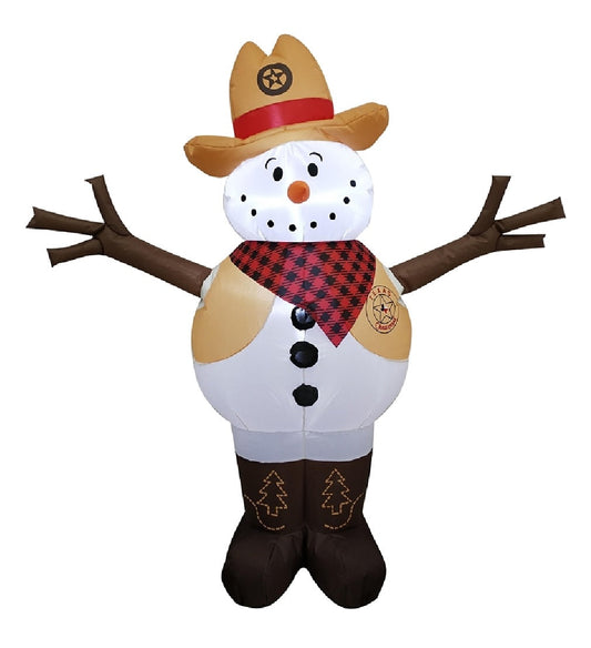 Santas Forest 90702 Christmas Inflatable Cowboy, 4 Feet