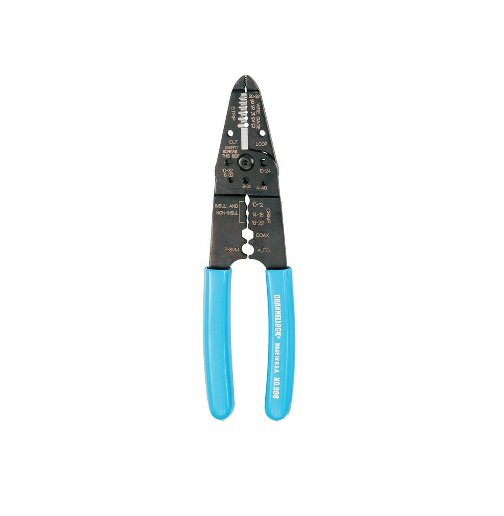 Channellock 908 Wire Stripper, 8.25 inch