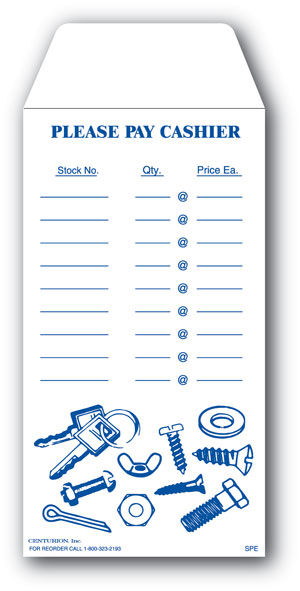 Centurion SPE Small Parts Envelope, White